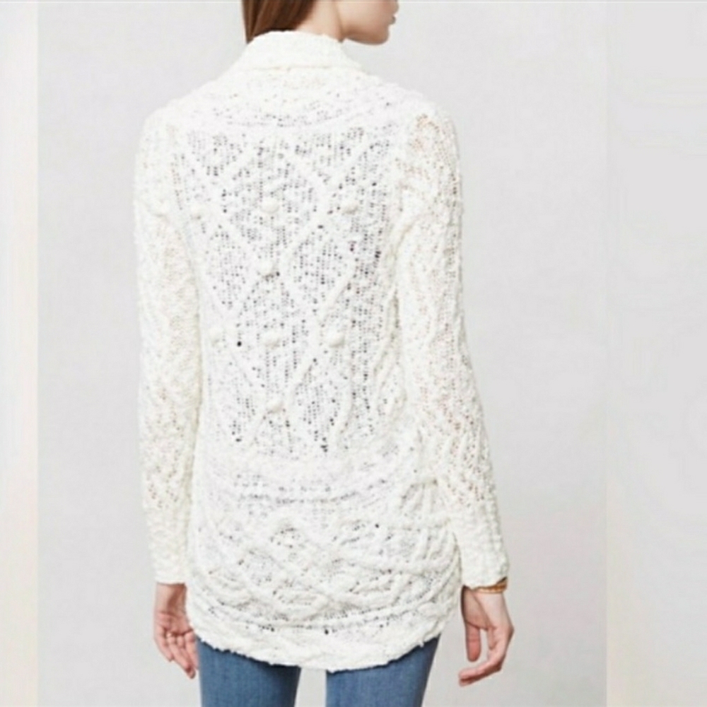 Anthropologie Knitted & Knotted Cardigan Sweater